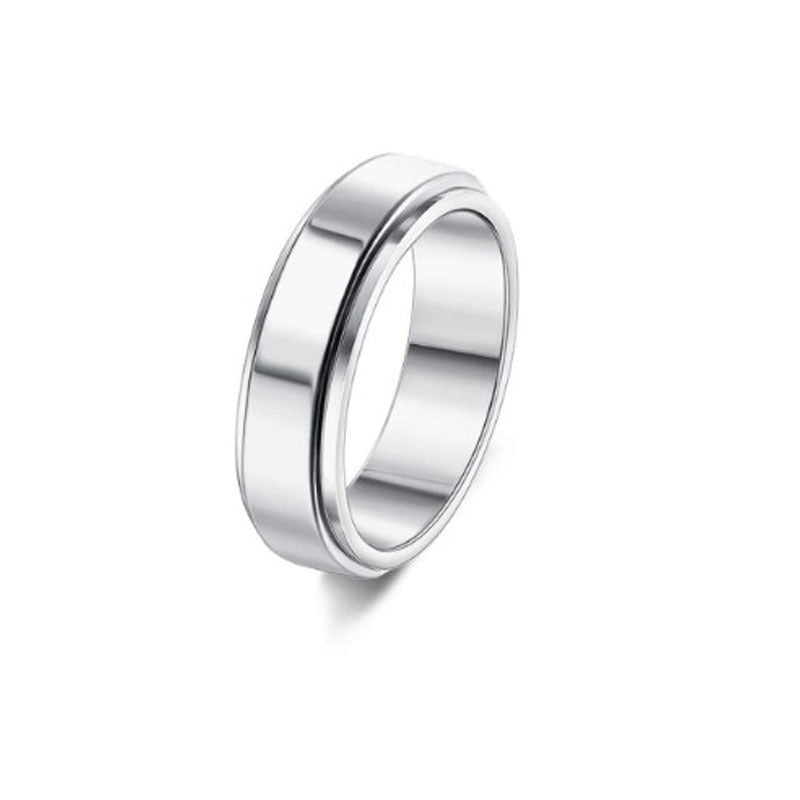 Moon: Rotatable Spinner Ring Moon Stars