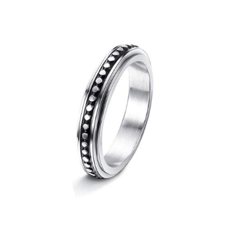 Moon: Rotatable Spinner Ring Moon Stars