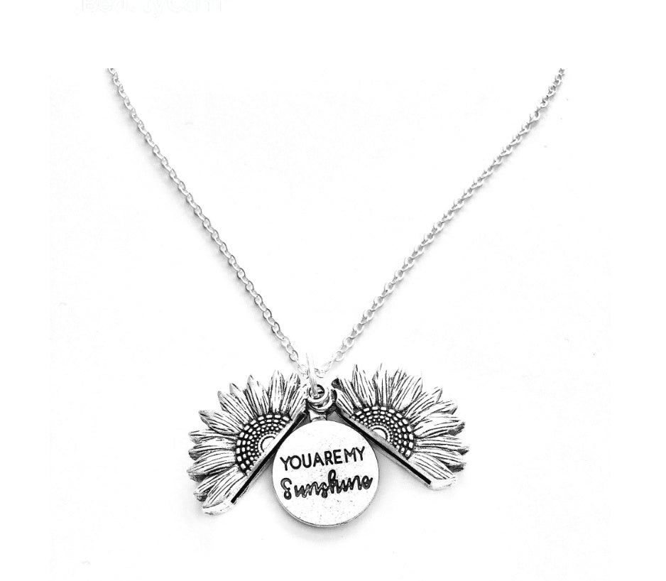 GLOW: Sunflower Double Lettering Necklace