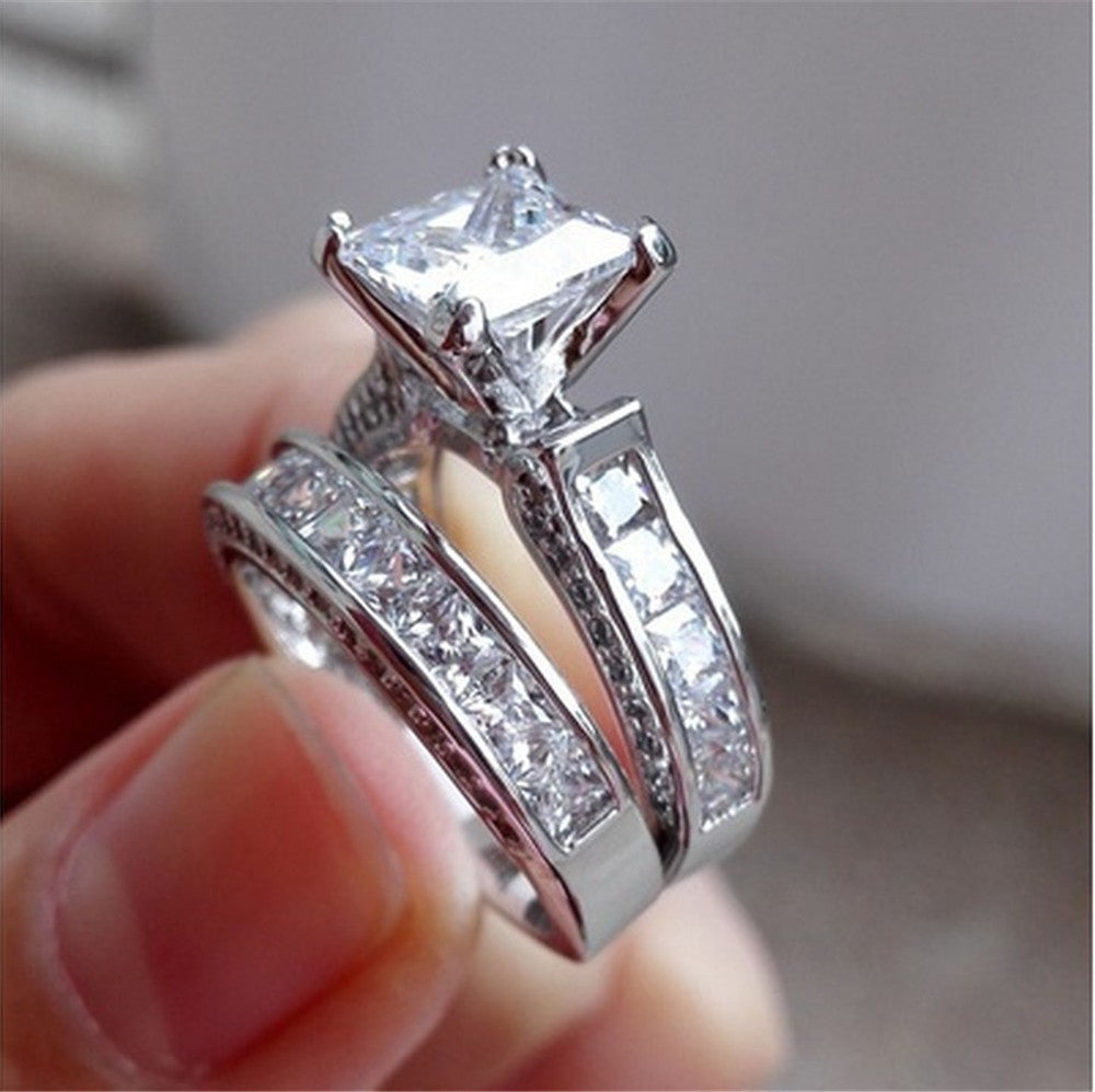 Love: Promise Wedding Engagement Ring Sets