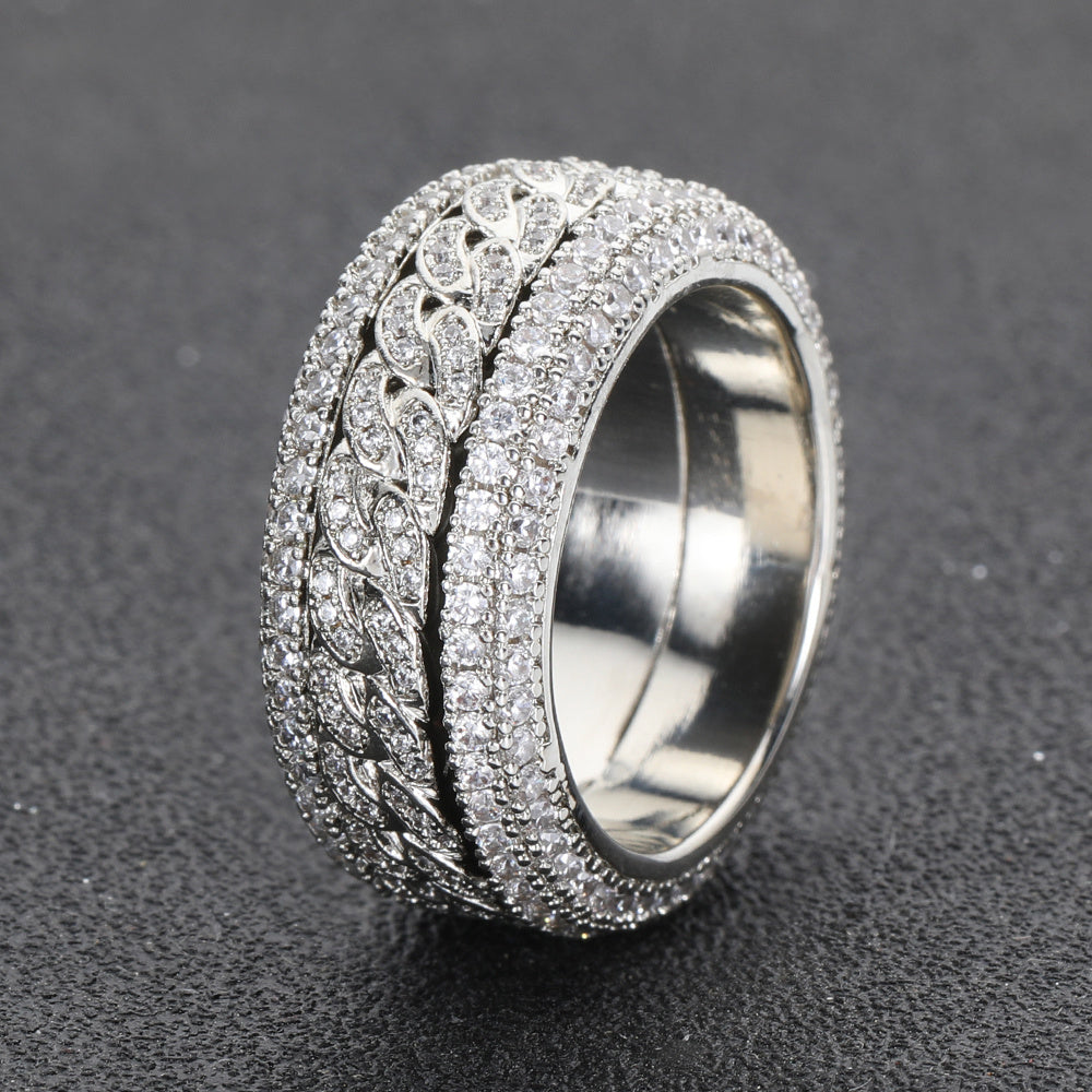 Hip Hop Zircon Ring