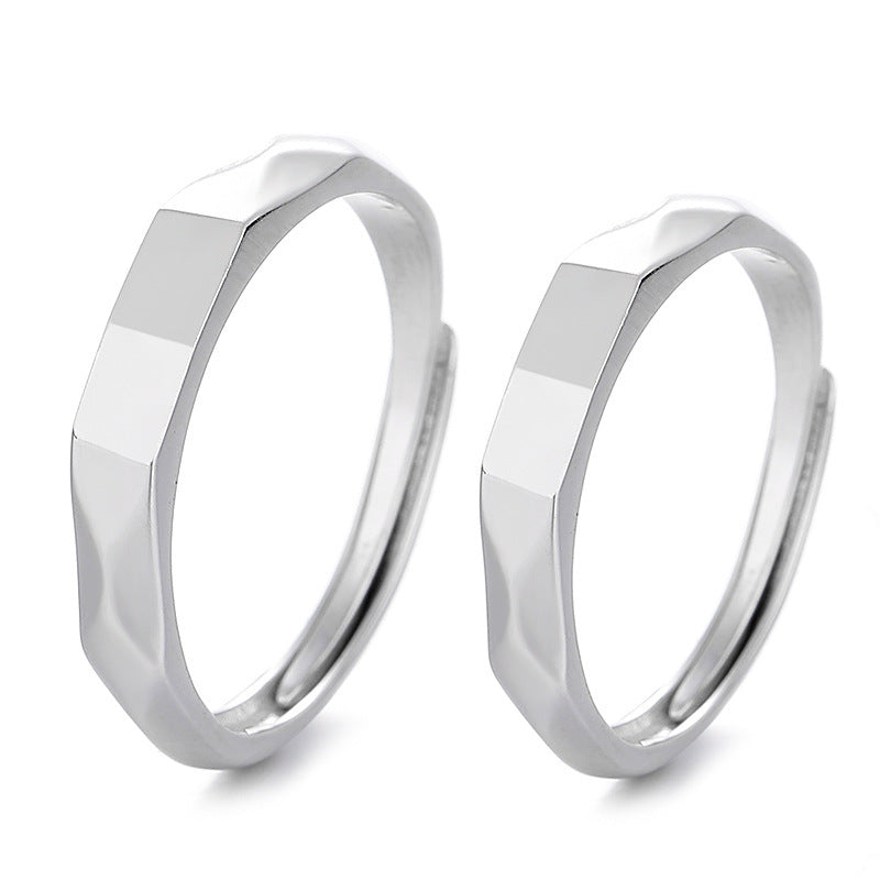 Pattern: S925 Sterling Silver Rings Show Surprise Love Pattern