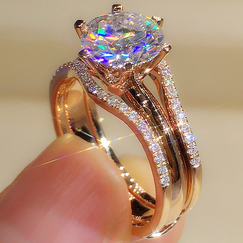 Classic: Six-claw Cubic Zirconia Ring