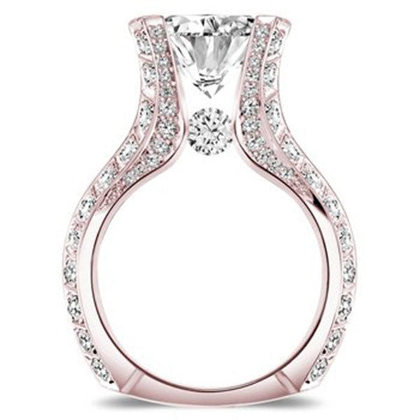 Rose Gold Zircon Engagement