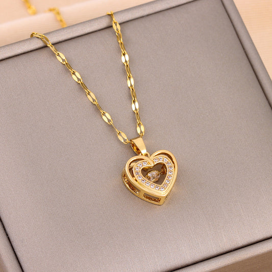 Valentine : Double-layer Love Necklace