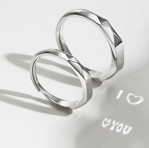 Pattern: S925 Sterling Silver Rings Show Surprise Love Pattern
