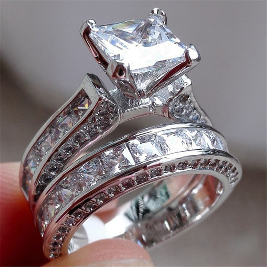 Love: Promise Wedding Engagement Ring Sets
