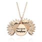 GLOW: Sunflower Double Lettering Necklace