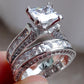 Love: Promise Wedding Engagement Ring Sets