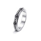Moon: Rotatable Spinner Ring Moon Stars