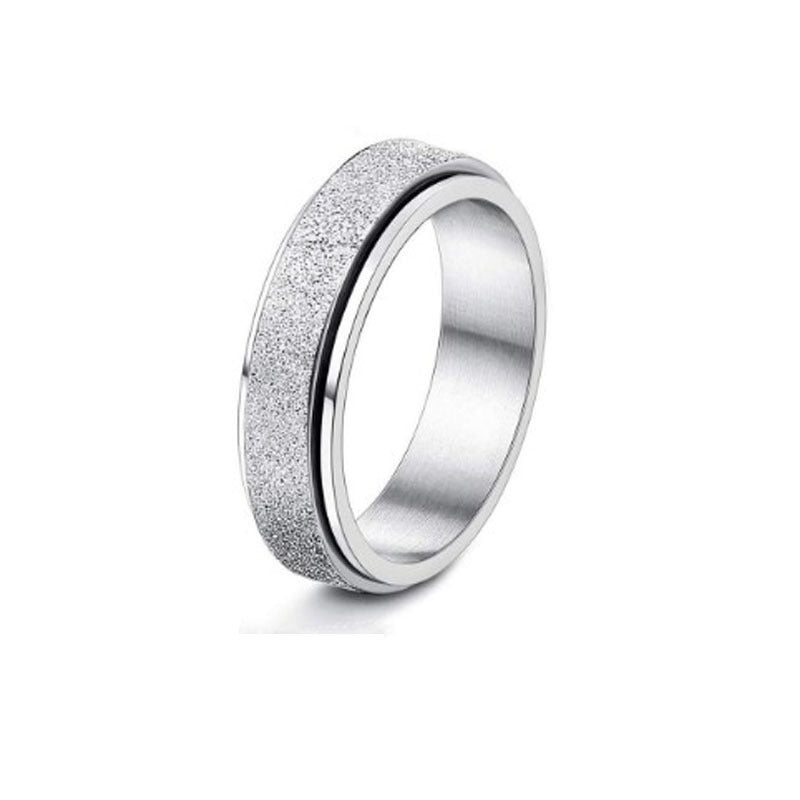 Moon: Rotatable Spinner Ring Moon Stars