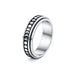 Moon: Rotatable Spinner Ring Moon Stars