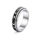 Moon: Rotatable Spinner Ring Moon Stars