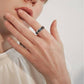 Moon: Rotatable Spinner Ring Moon Stars