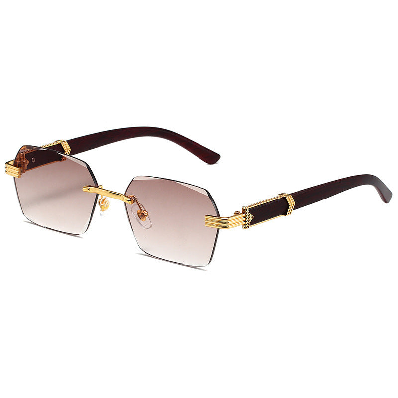Square Rimless Trimming Glasses