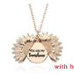 GLOW: Sunflower Double Lettering Necklace