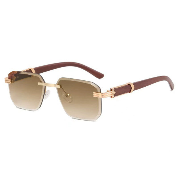 Square Rimless Trimming Glasses