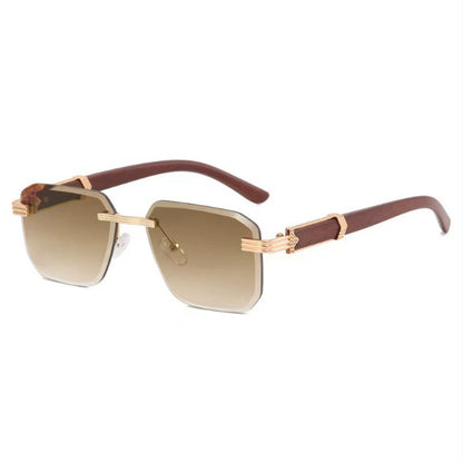 Square Rimless Trimming Glasses