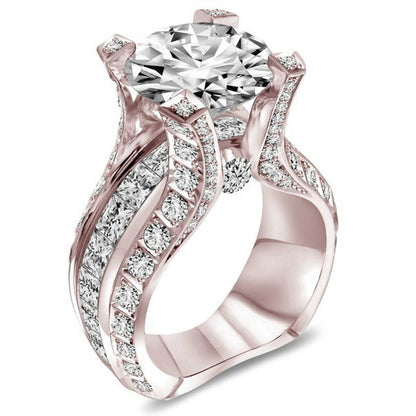 Rose Gold Zircon Engagement