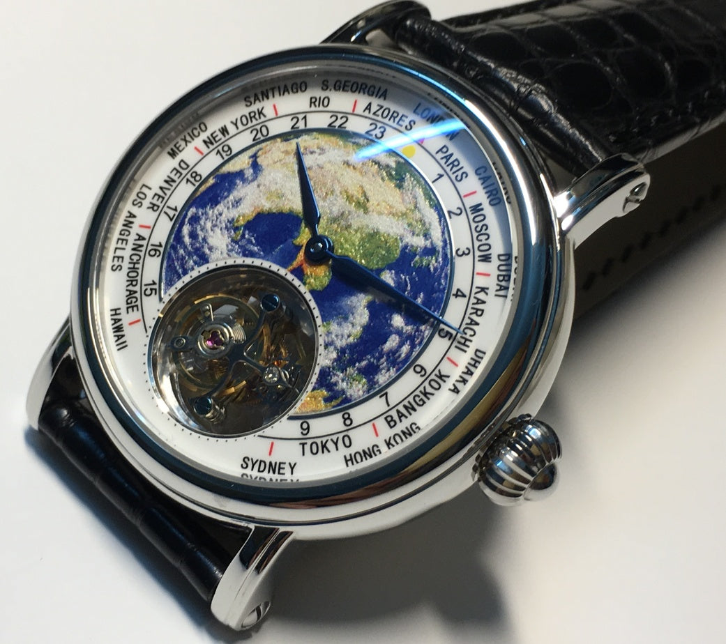 3D Globe Tourbillon Round