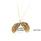 GLOW: Sunflower Double Lettering Necklace