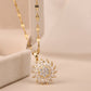 Vany: Rotatable Sunflower Necklace