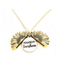 GLOW: Sunflower Double Lettering Necklace