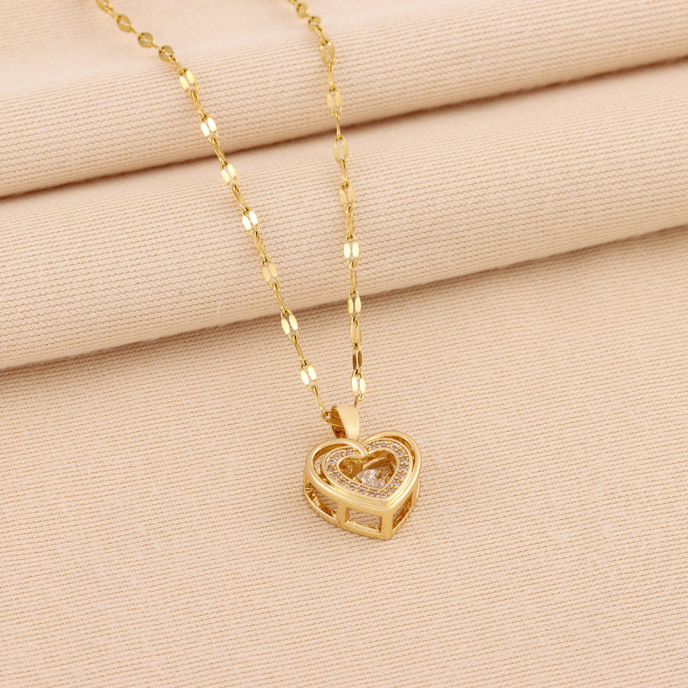 Valentine : Double-layer Love Necklace