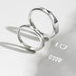 Pattern: S925 Sterling Silver Rings Show Surprise Love Pattern