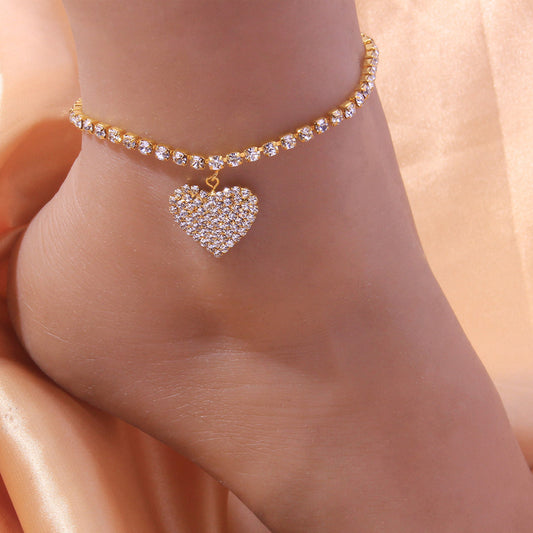 Love-shaped Anklet Personality