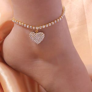 Love-shaped Anklet Personality