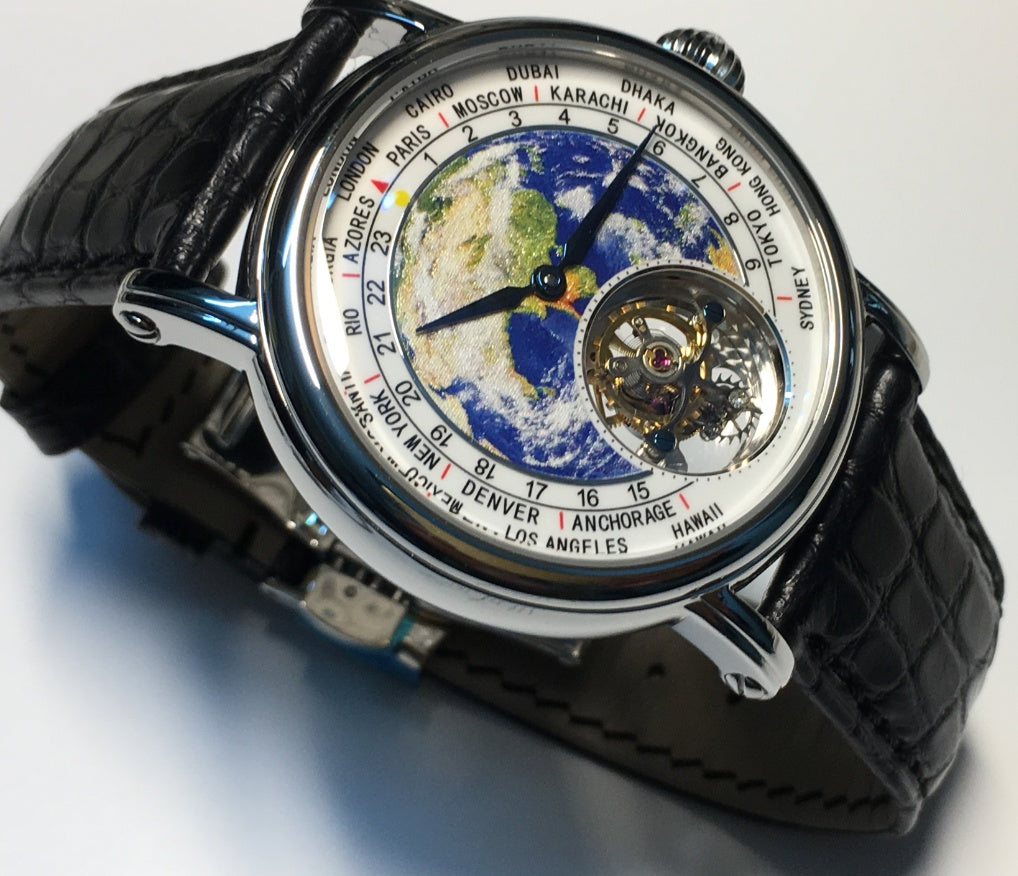 3D Globe Tourbillon Round