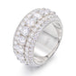 S925 Sterling Silver Mosonite Ring