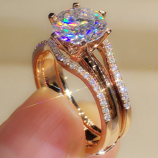 Classic: Six-claw Cubic Zirconia Ring