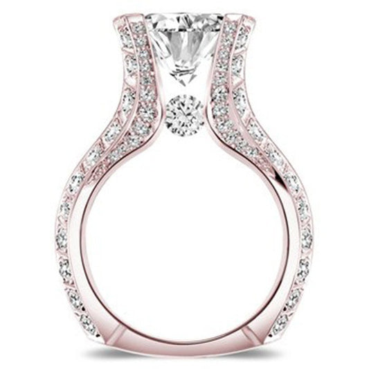 Rose Gold Zircon Engagement