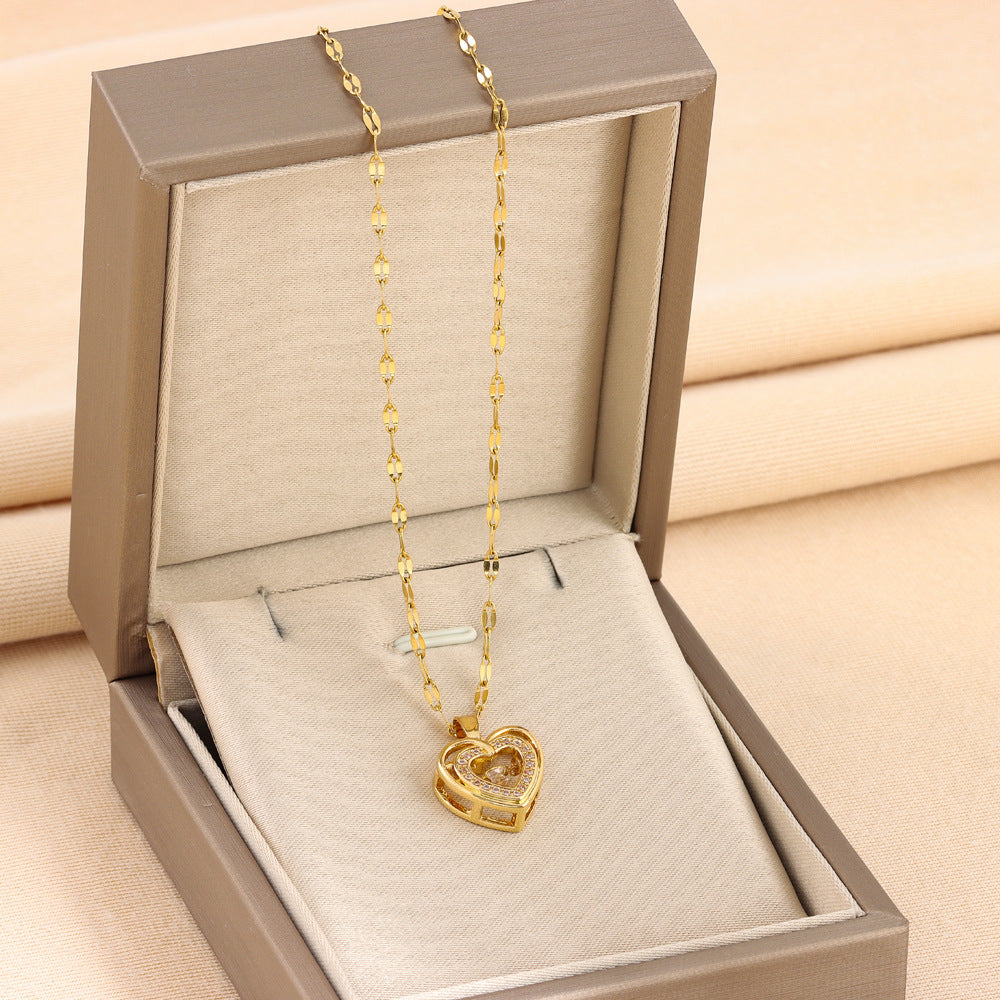 Valentine : Double-layer Love Necklace