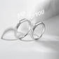 Pattern: S925 Sterling Silver Rings Show Surprise Love Pattern
