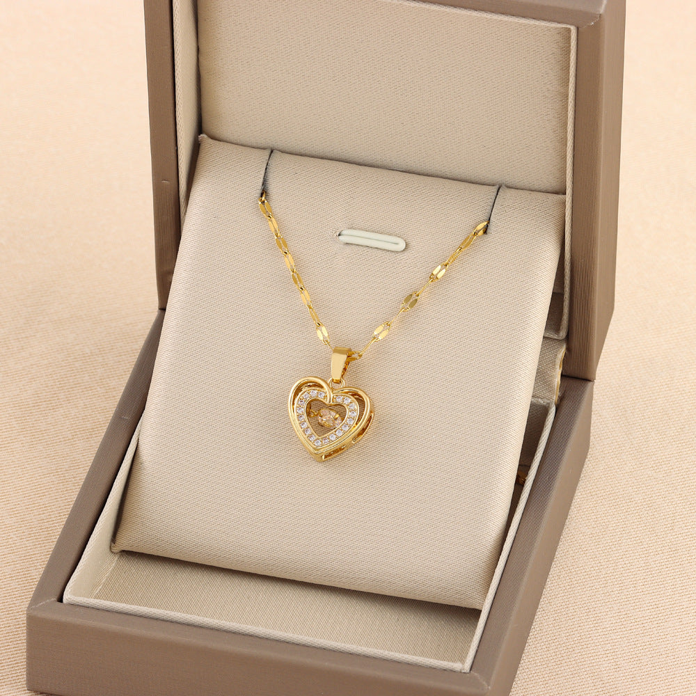 Valentine : Double-layer Love Necklace