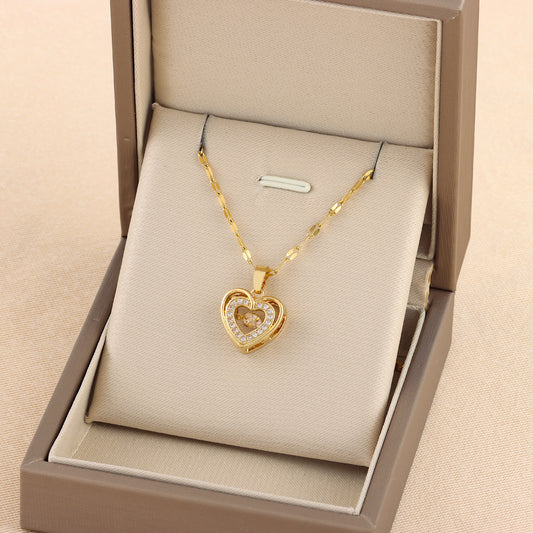 Valentine : Double-layer Love Necklace